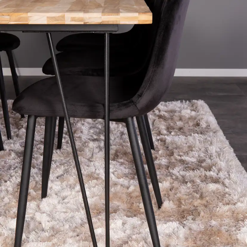 Matgrupp Venture Home Bim med 6 Pobbie Stolar Sammet