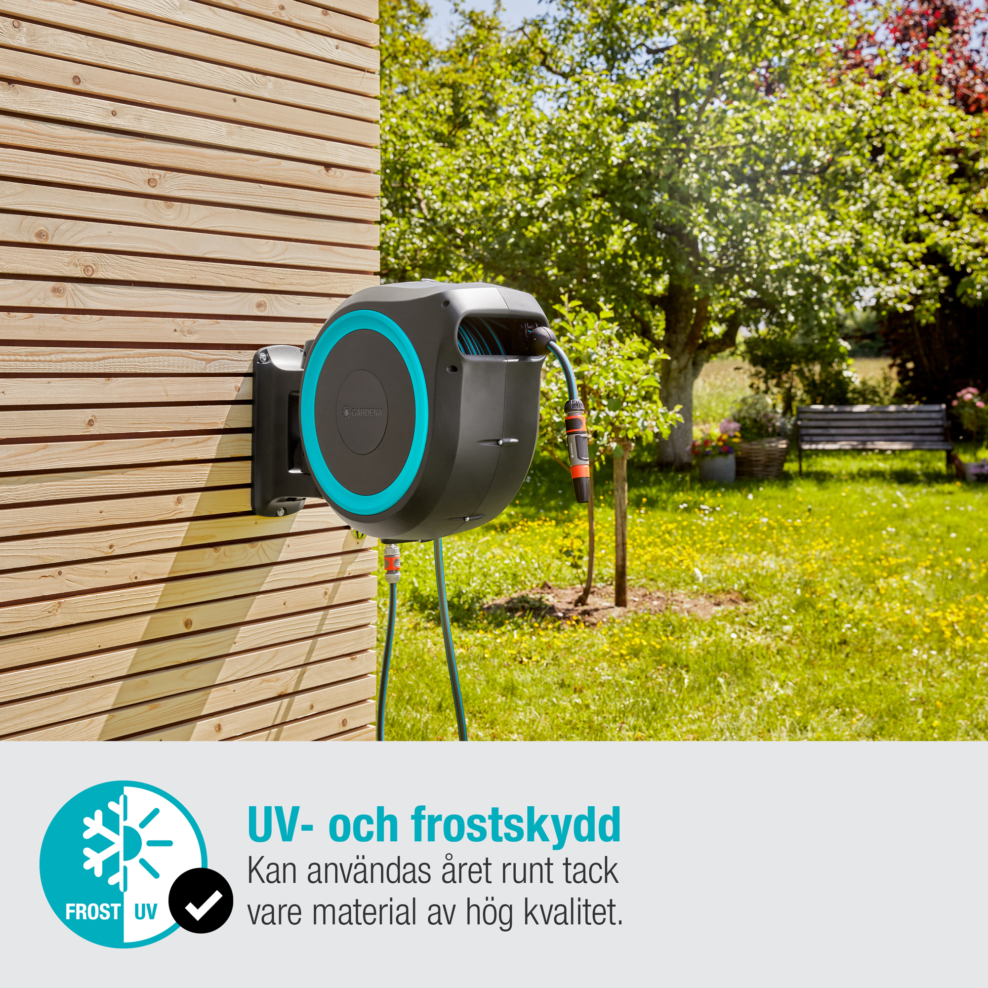 Väggslangbox Gardena RollUp L 30m – Praktisk Trädgårdsslang för Effektiv Bevattning