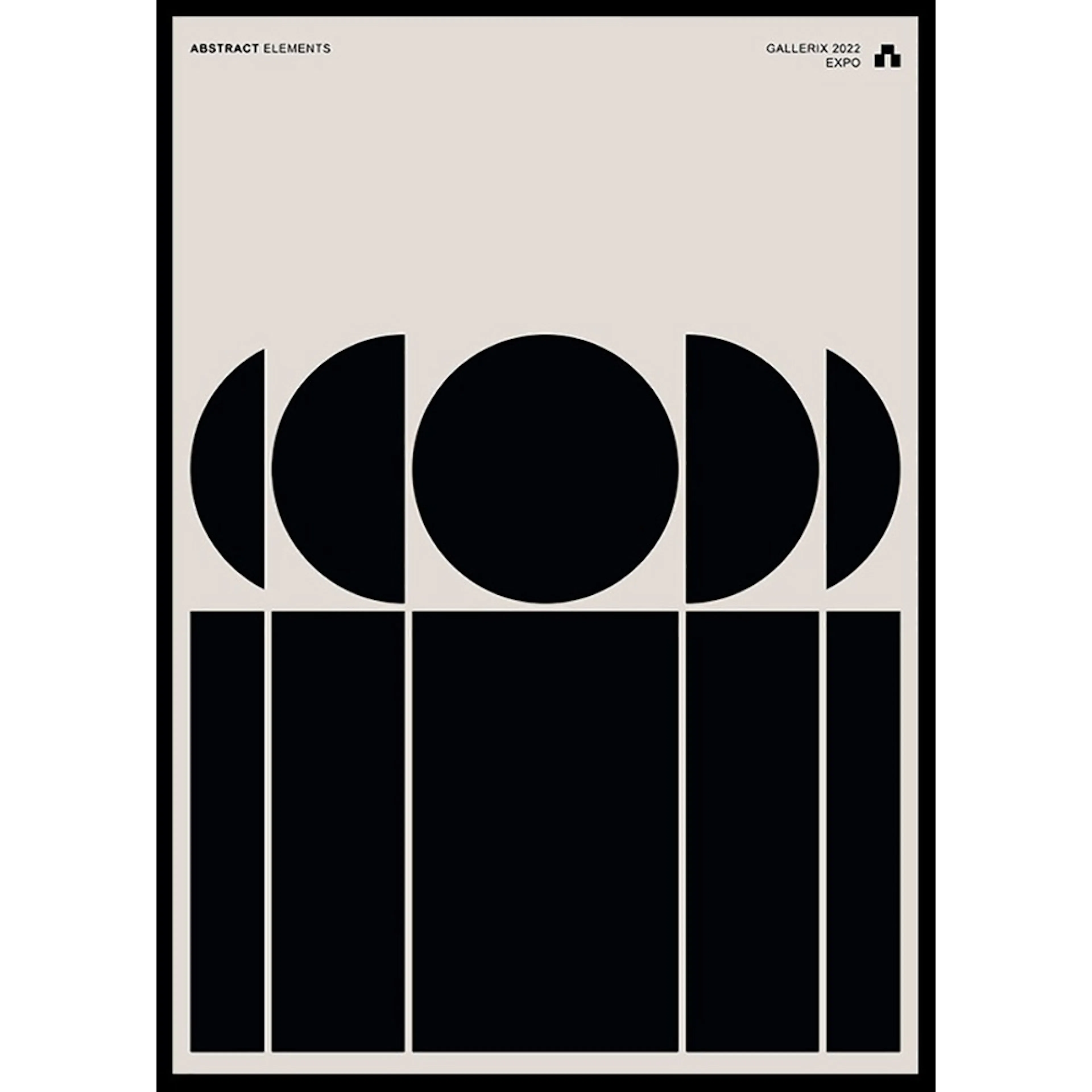 Poster Gallerix Abstract Elements No1