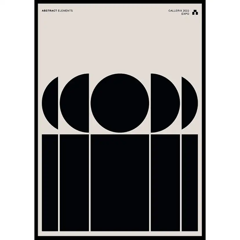 Poster Gallerix Abstract Elements No1