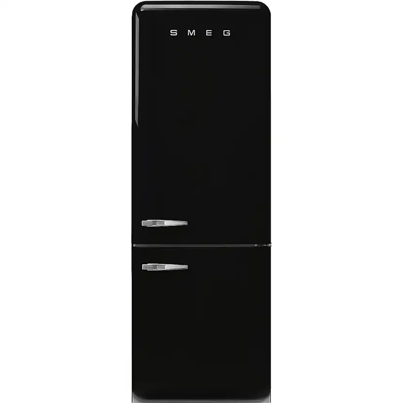 Fristående Kyl/Frys Smeg FAB38RBL6 Retro Svart Högerhängd med No Frost