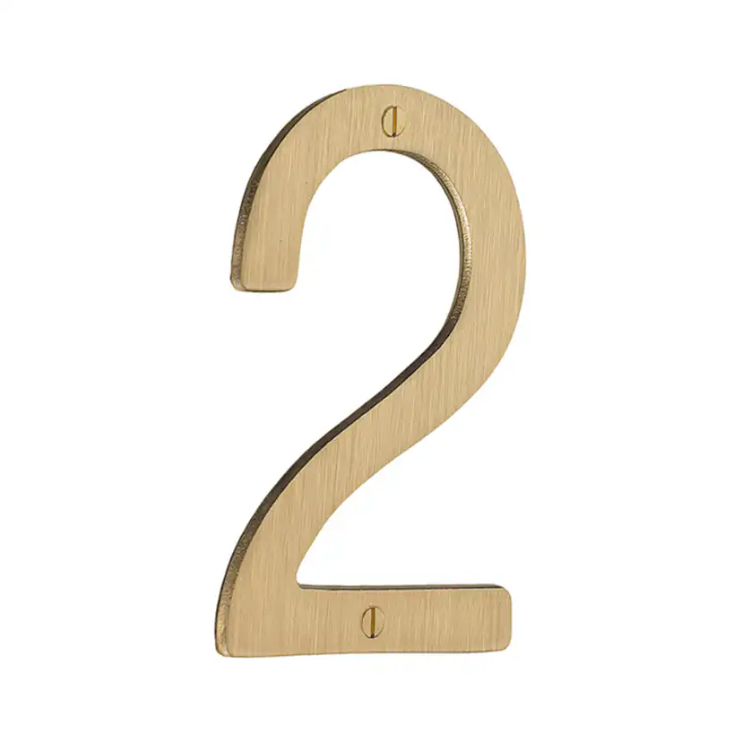 Husnummer Beslagsboden Mattborstad Mässing