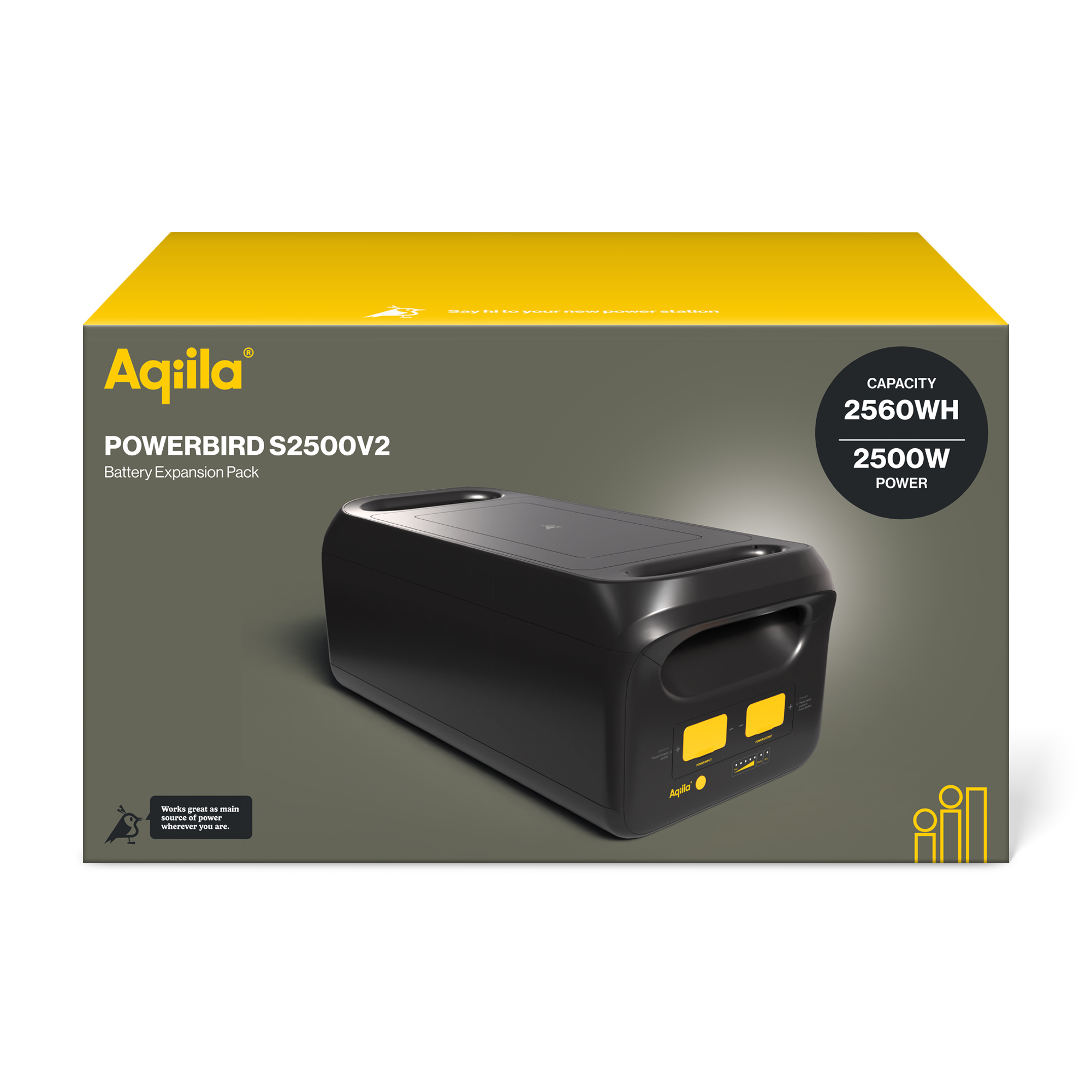 Expansionsbatteri Aqiila Powerbird 2500W

