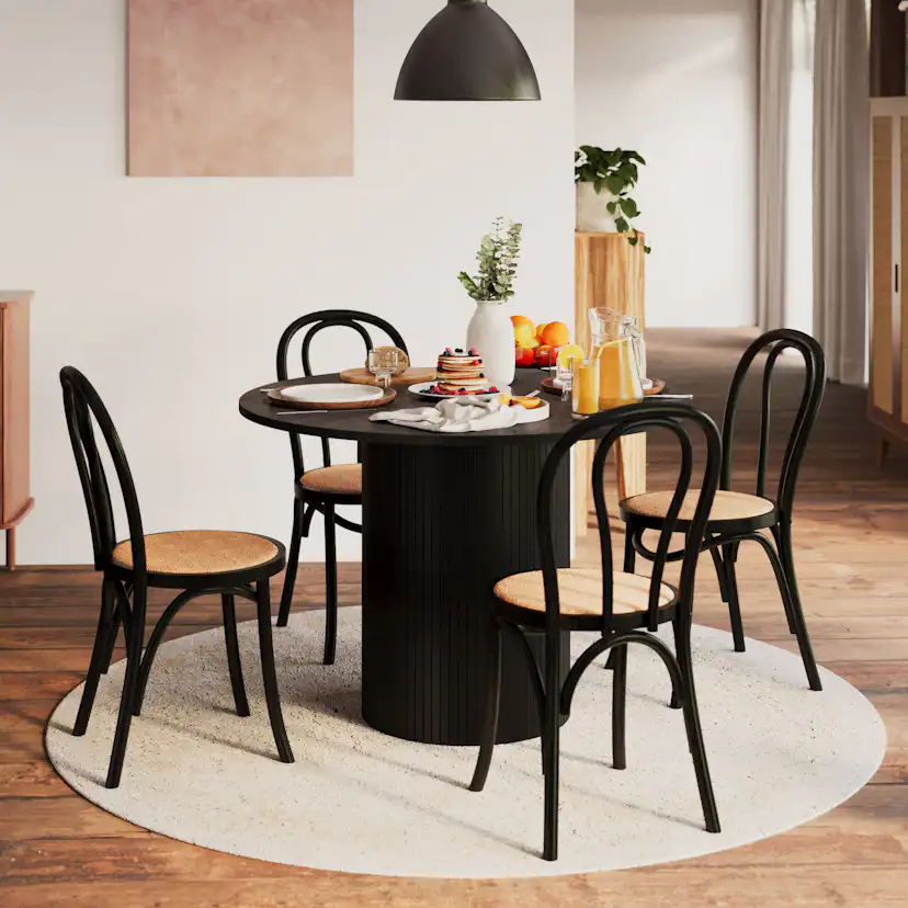 Sidobord Venture Home Punta Svart Fyrkantigt Bord i Stål 30x30cm