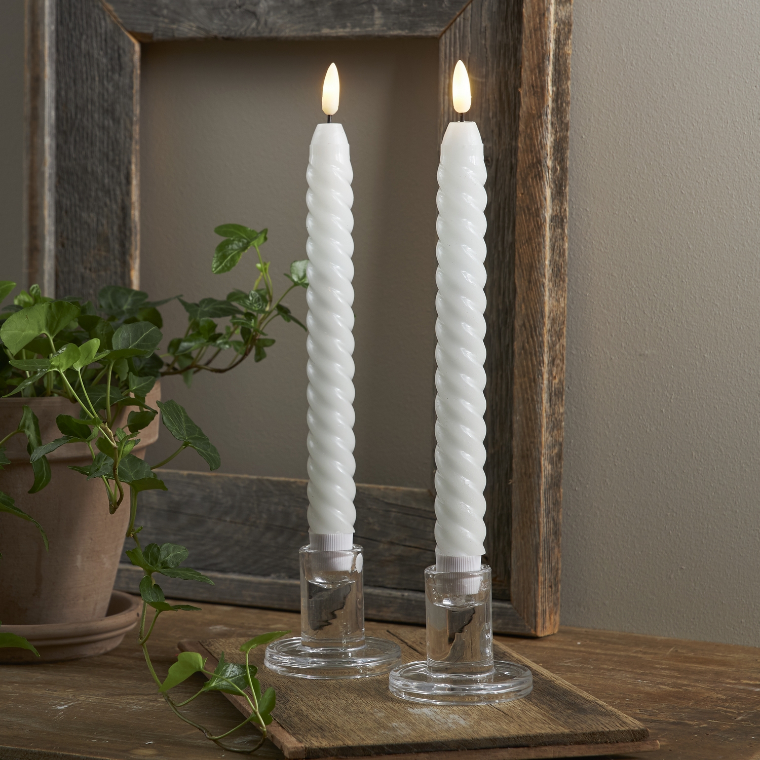 Antikljus Star Trading Flamme Swirl LED 2-pack