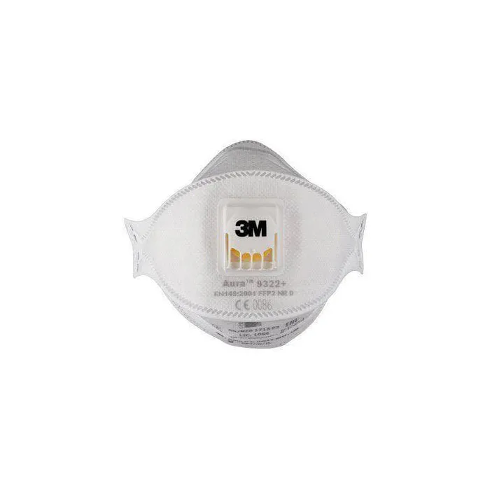 Halvmask 3M 9322B FFP2 Med Utandningsventilation 10-Pack