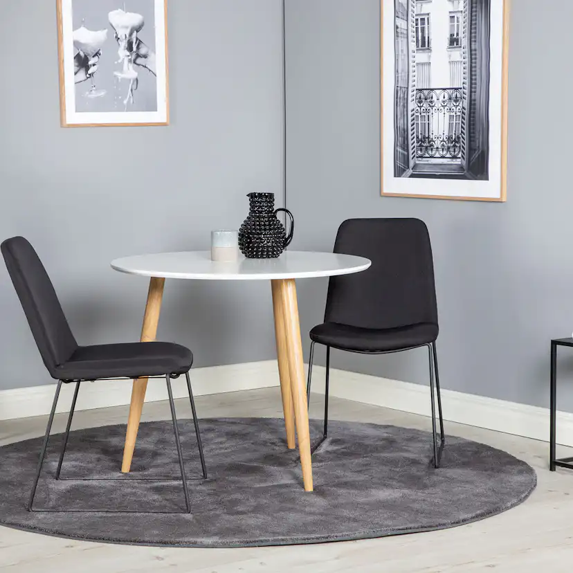 Matgrupp Venture Home Polar ø90cm med 2 Muce stolar