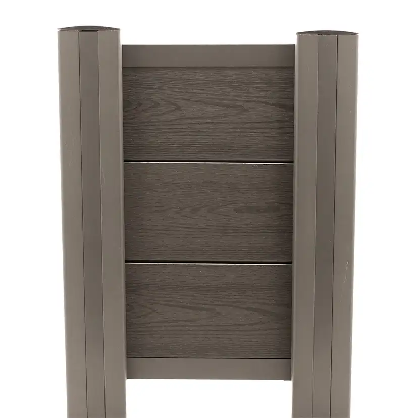 Staketset Hortus Komposit Spontad Trälook Höjd 144,5 cm