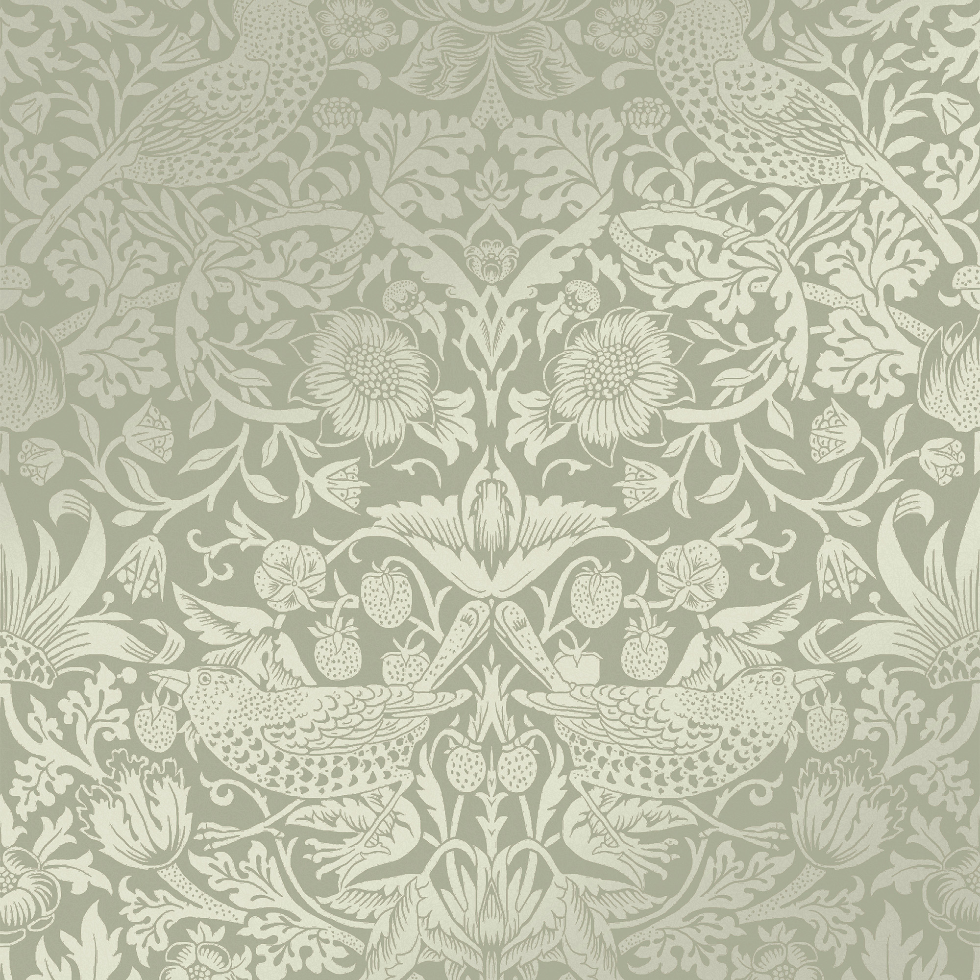 Tapet William Morris At Home Strawberry Thief Fibrous 124237