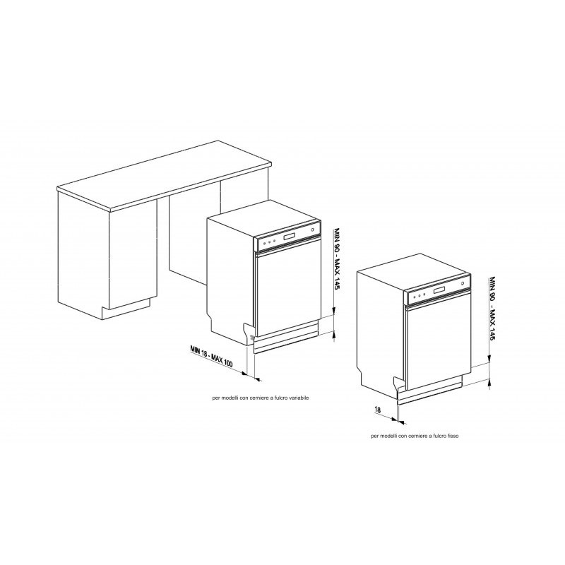 Sockel till Diskmaskin Smeg KITPL60X