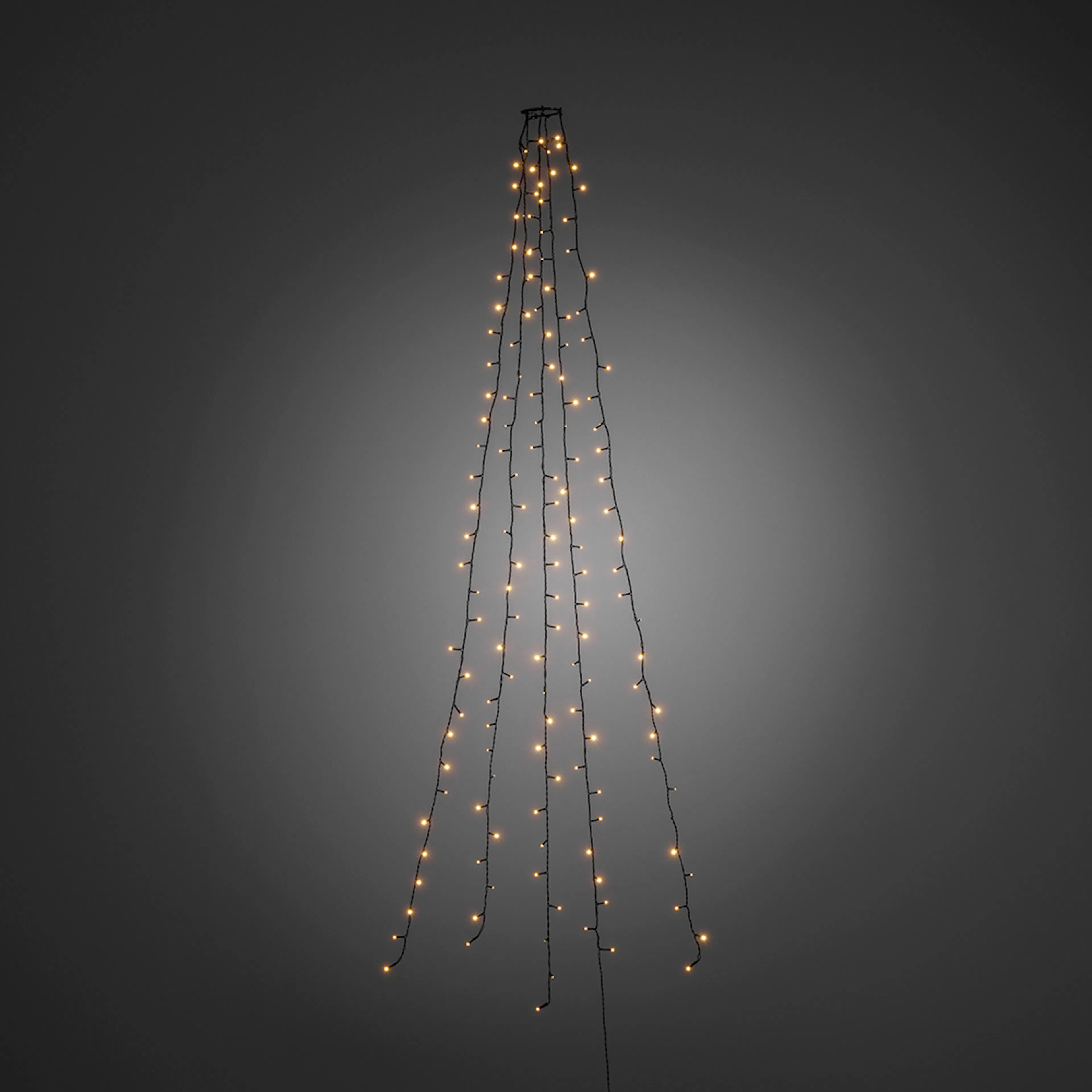 Julgransslinga 1,8m 5 st 30 amberf LED per slinga 24V/IP20 Amber, L: 1,8 m