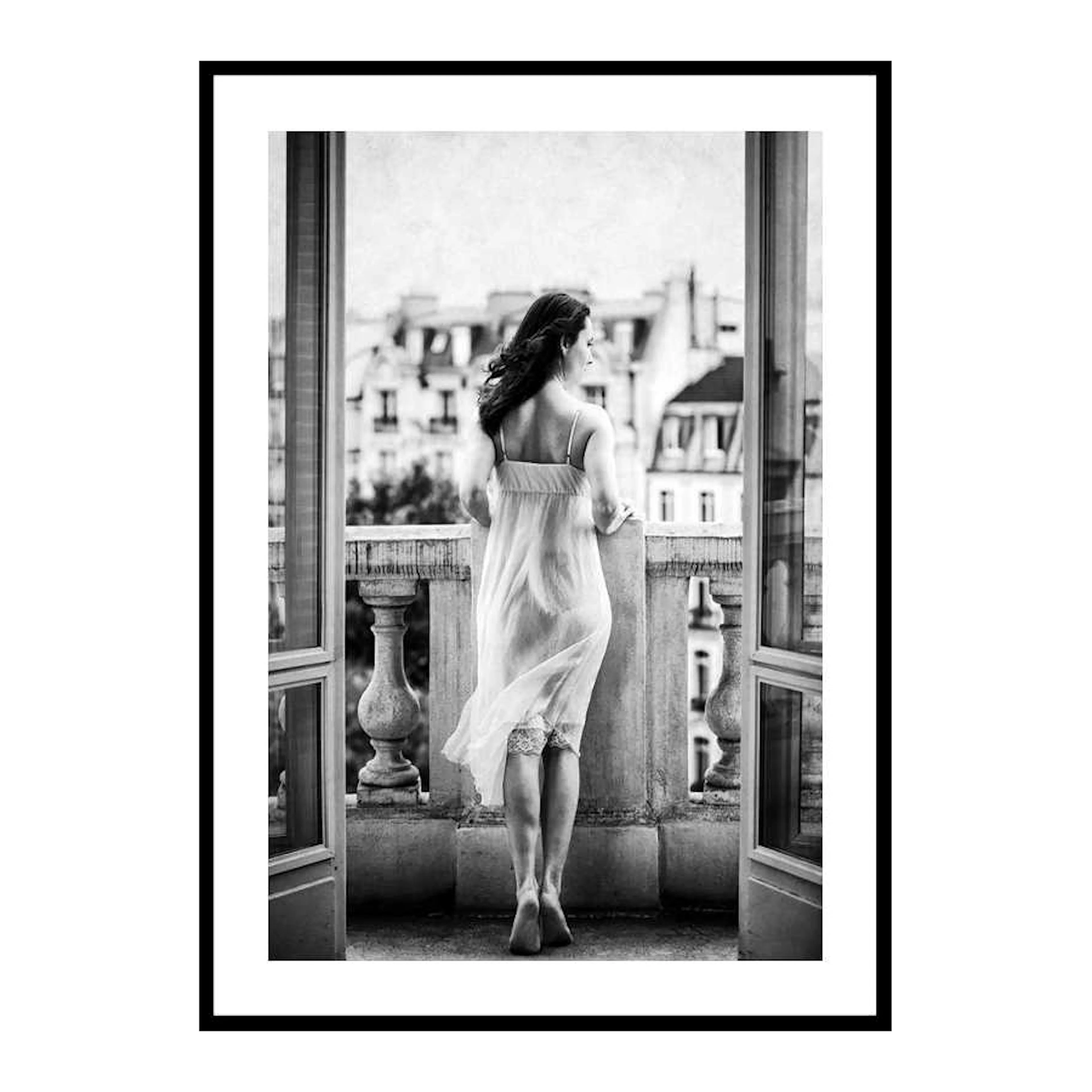 Woman On Balcony 30x40 cm