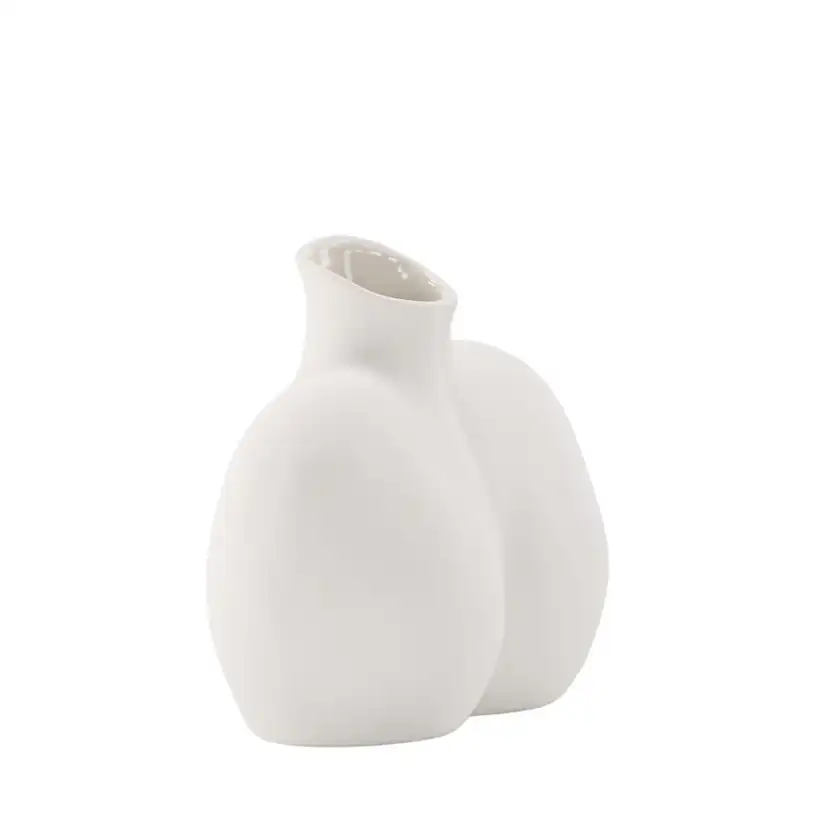 Harvey Vase - Offwhite - 17*10*15Hcm Vit