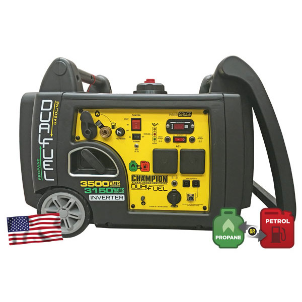 Inverterelverk Champion Generators 73001i 3,5kW Dual Fuel