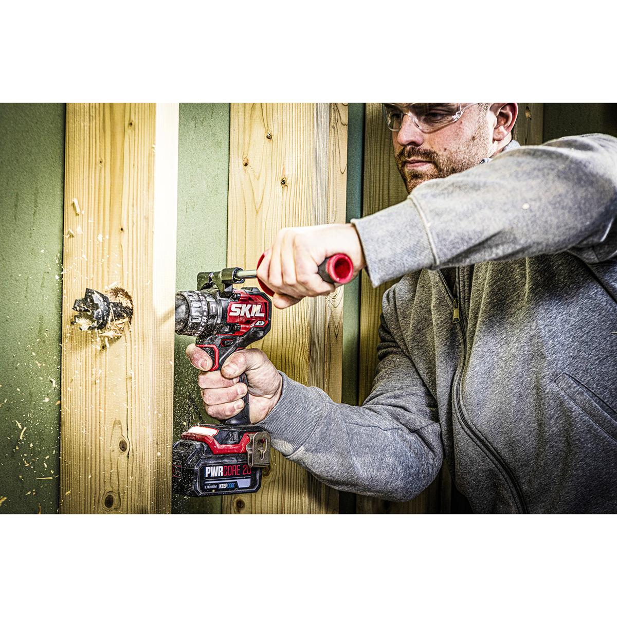 Slagborr/skruvdragare SKIL 3085 HB Batteridriven Kolborstfri