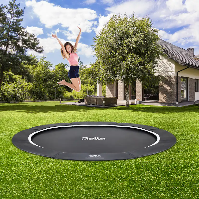 SALTA Studsmatta Royal Baseground Sport Ø427 cm, svart Ø 427 cm