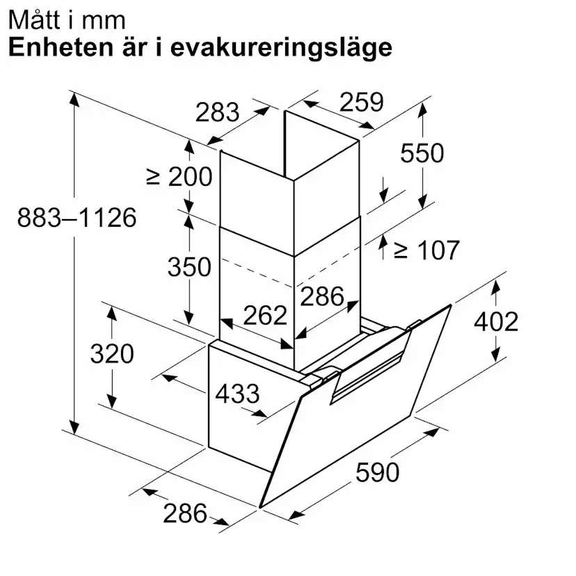 Köksfläkt Bosch DWK67FN60 Serie 4 Vägghängd 60 cm Svart med WiFi