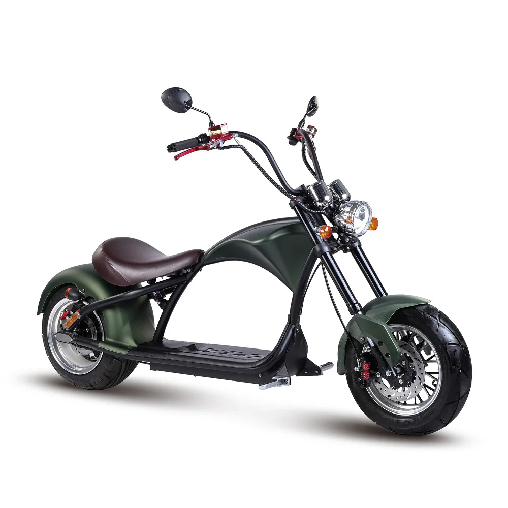 Elscooter Gardeney Båge Elsparkcykel 2000W Mörkgrön 45 km/h
