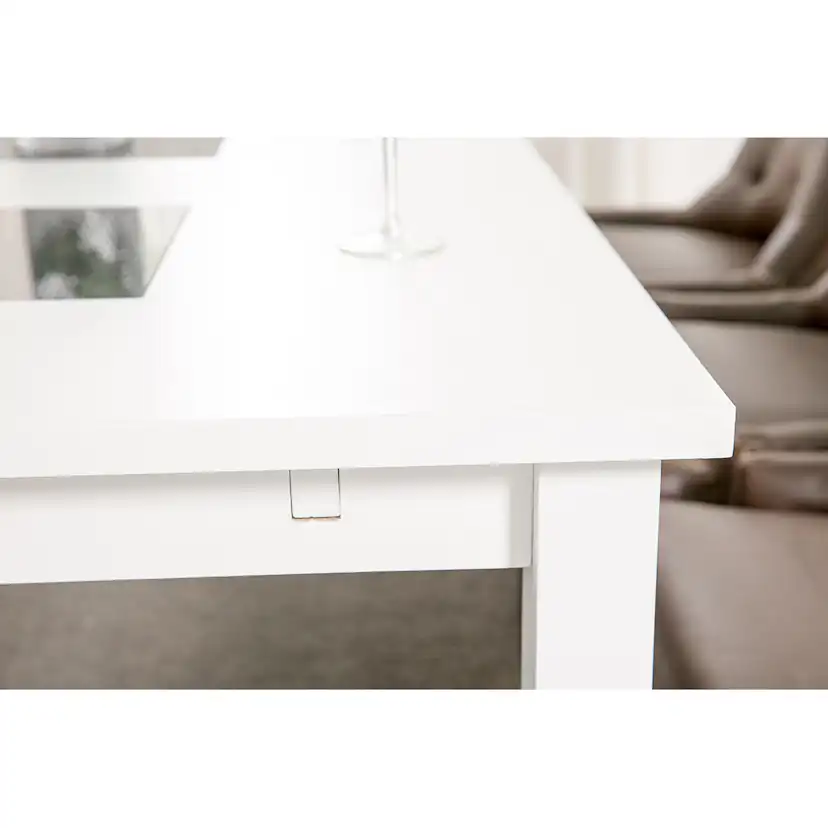 Matgrupp In Living Jasmin 180 cm med 6 Tuva Fåtölj Vit/Brun