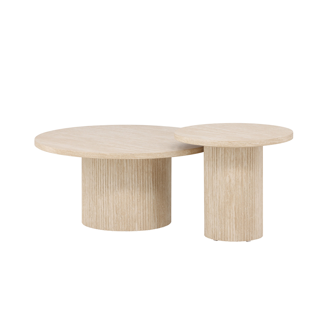 Soffbord Venture Home Härön Set Ø80 cm & Ø50 cm