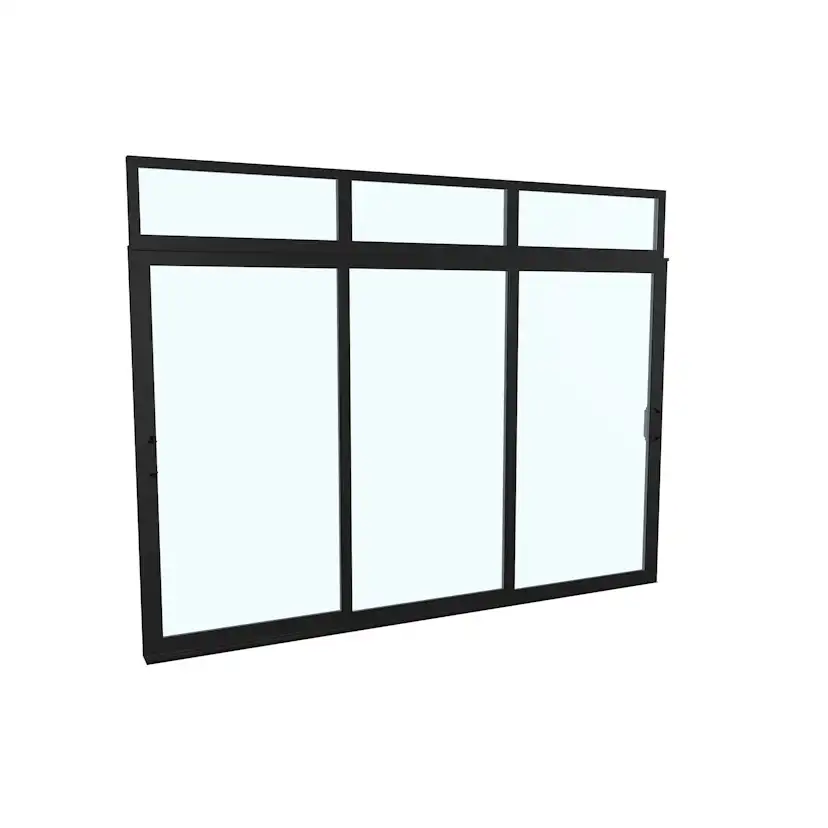 Skjutdörr med Överljus Landskap Robust Vår och Höst 3-del