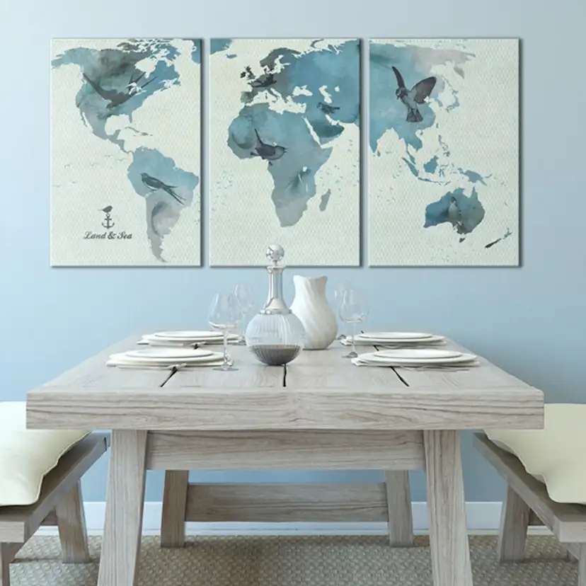 Tavla Arkiio Ornitologiska Världskarta