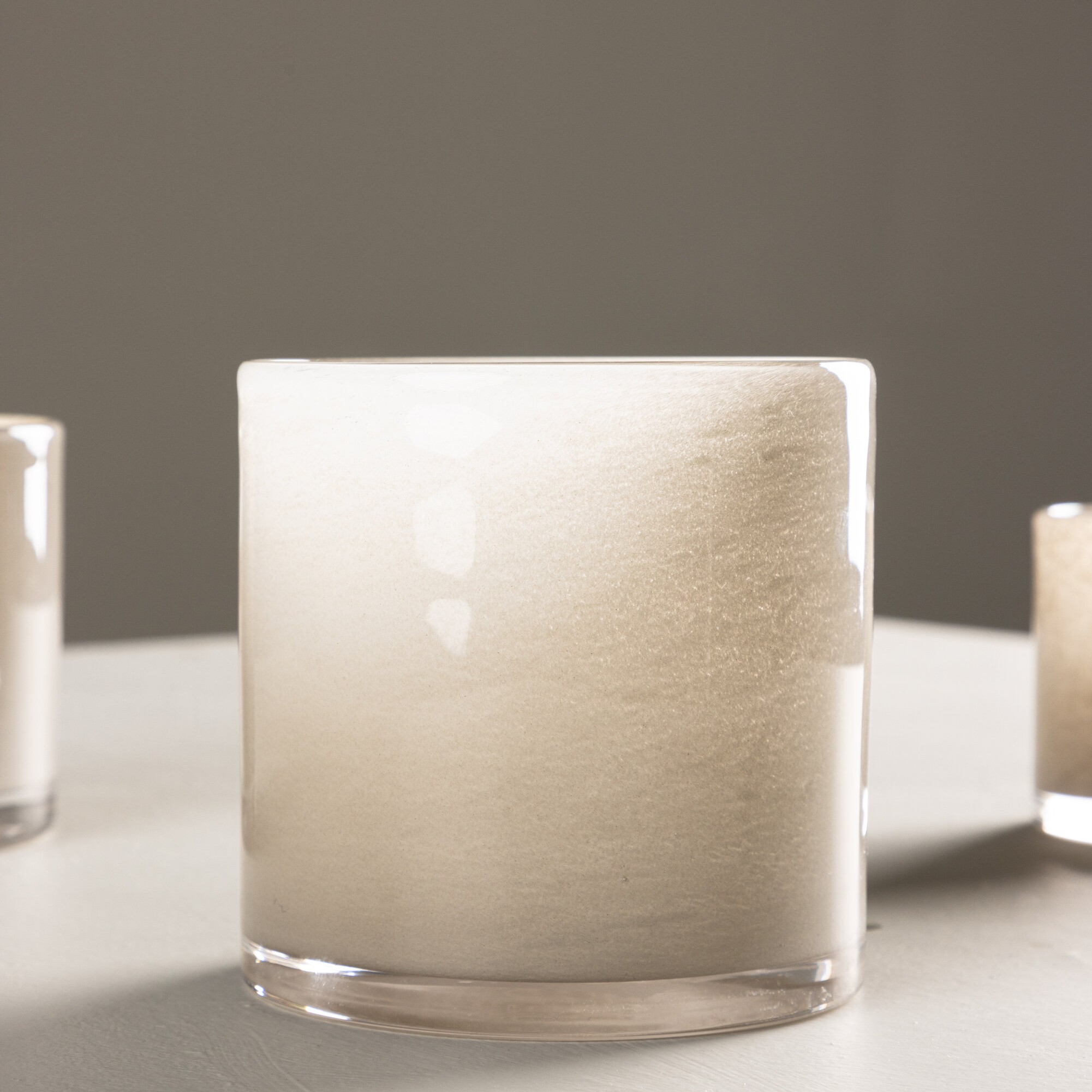 Glora Lantern  - Beige - 12*12Hcm Beige, H: 120 mm