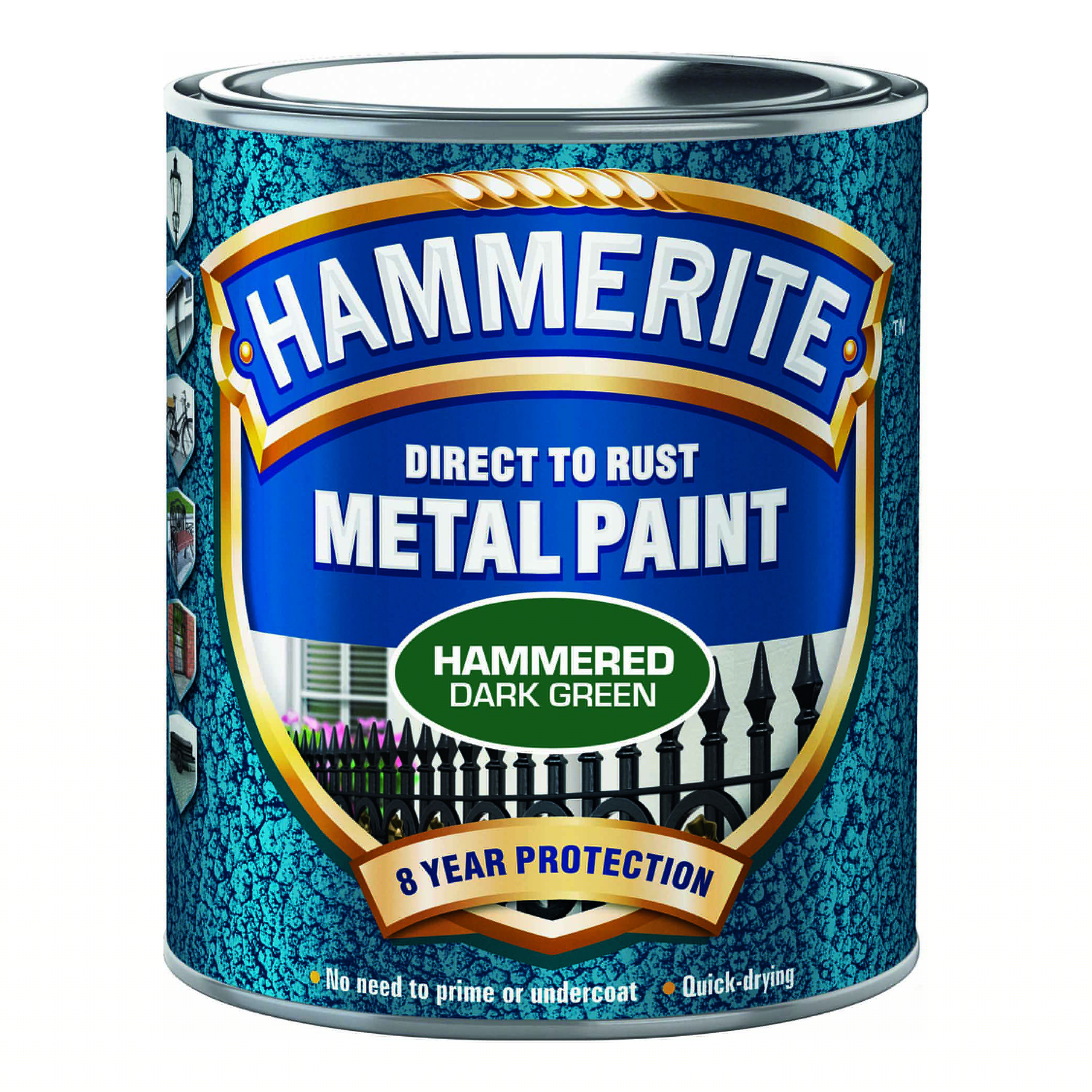 Rostskyddsfärg Hammerite Hammarlack Mörkgrön 750ml