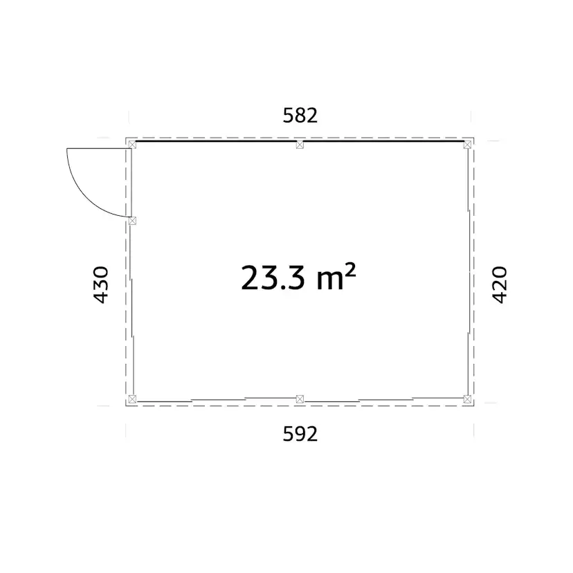 Uterum Palmako Saga 24,5 m² (inv. 23,3 m²) Slide