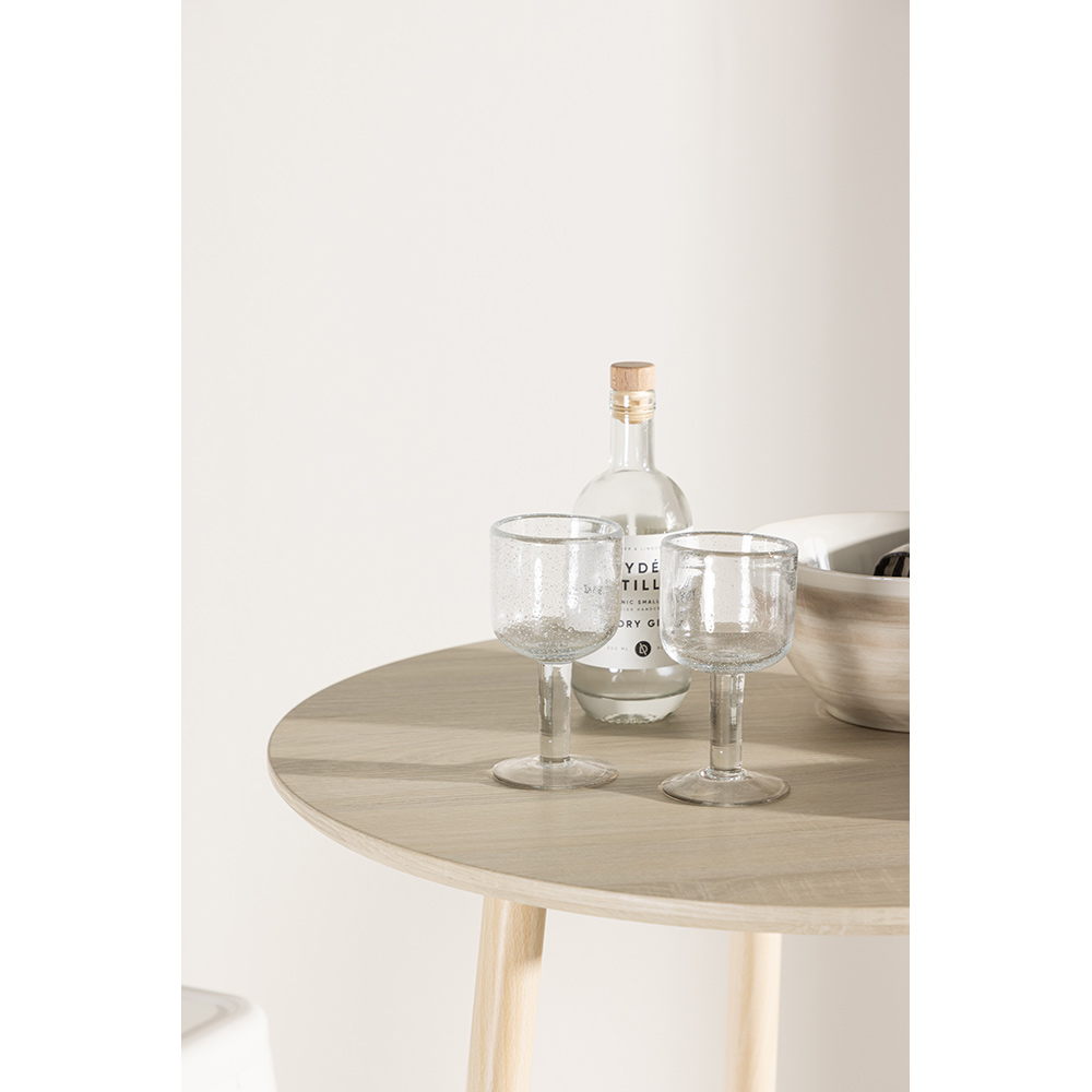 Plaza Bar Table ⌀70 - Whitewash / Vittvätt