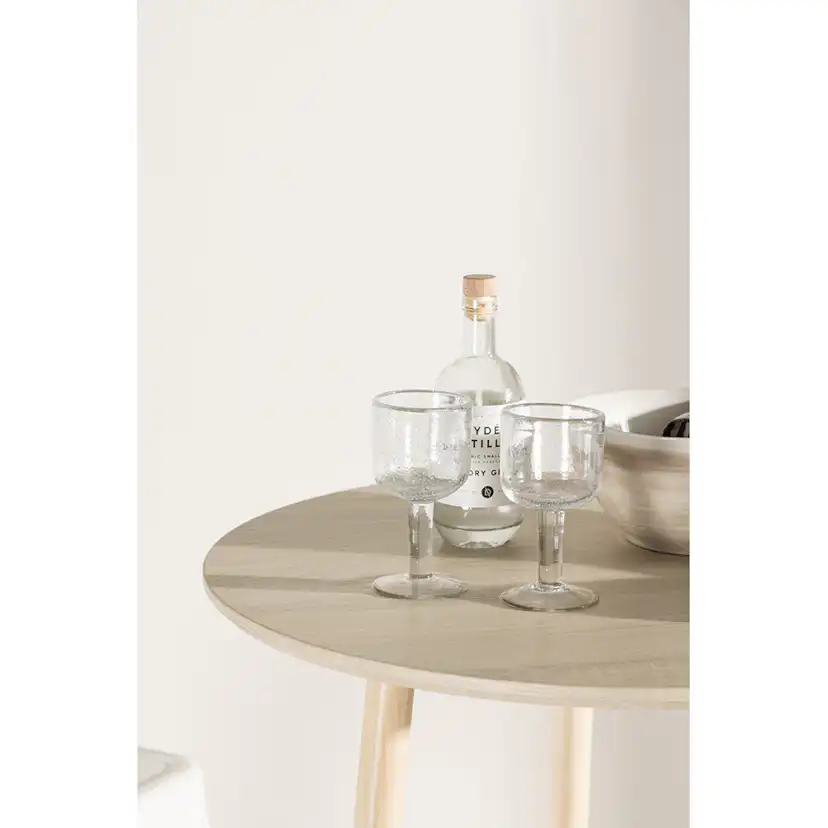 Plaza Bar Table ⌀70 - Whitewash / Vittvätt