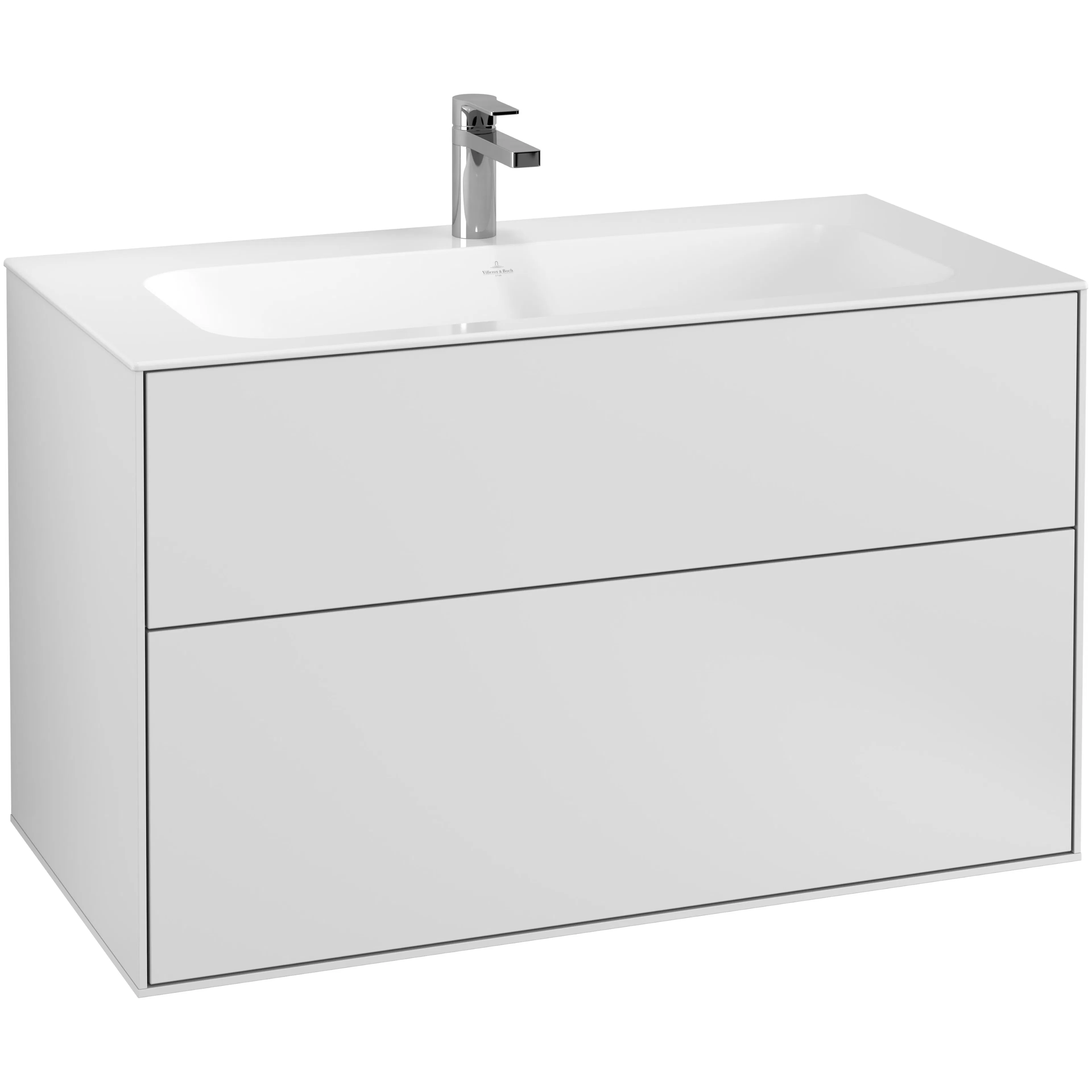 Tvättställsskåp Villeroy & Boch Finion F02000MT Vit Mattlack, B: 996 mm