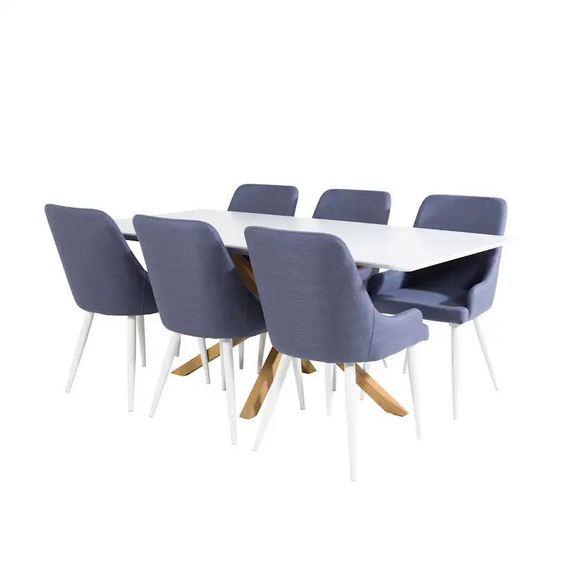 Matgrupp Venture Home Piazza med 6 Plaza stolar