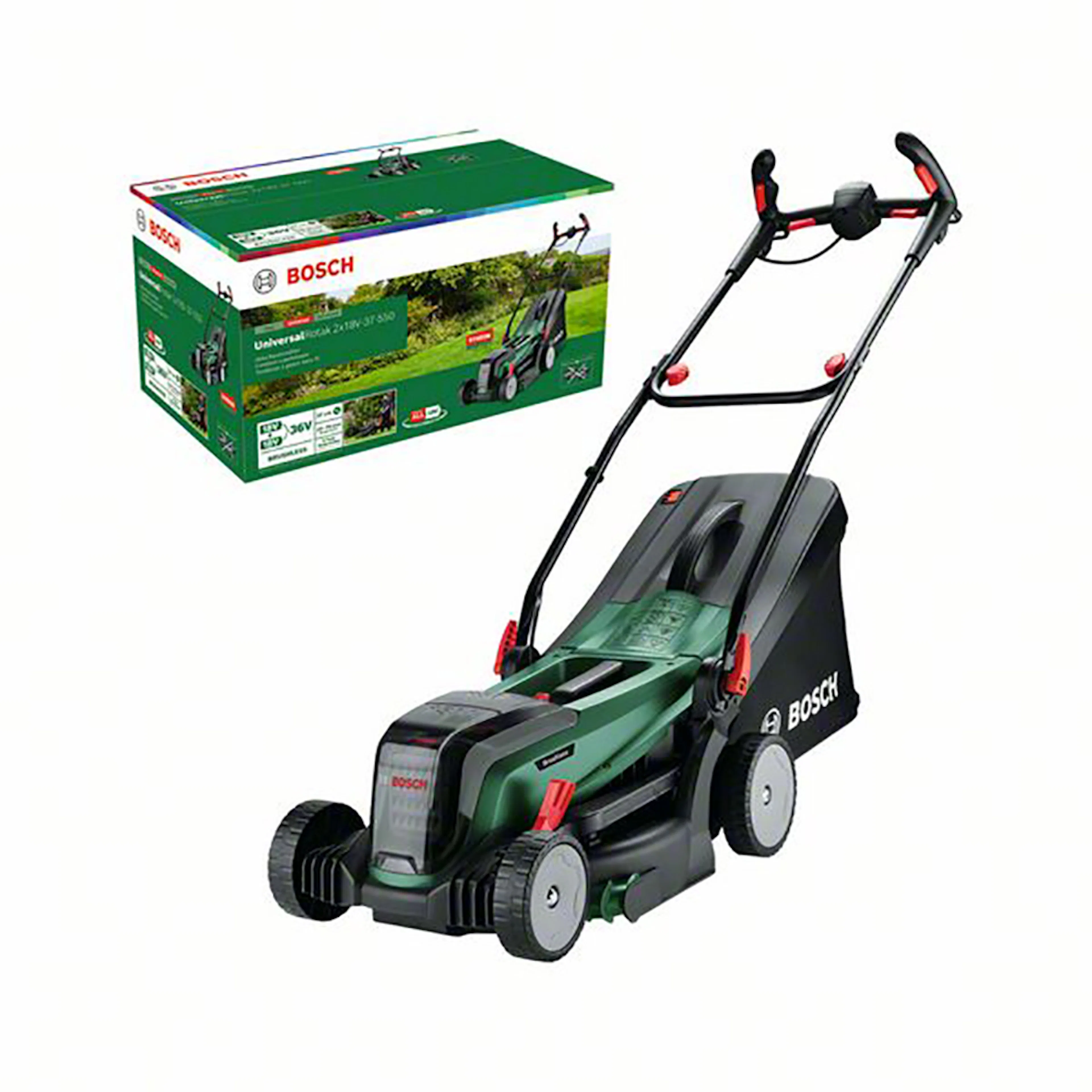 Gräsklippare Bosch Power Tools Universalrotak 2X18V-37-550 utan Batteri