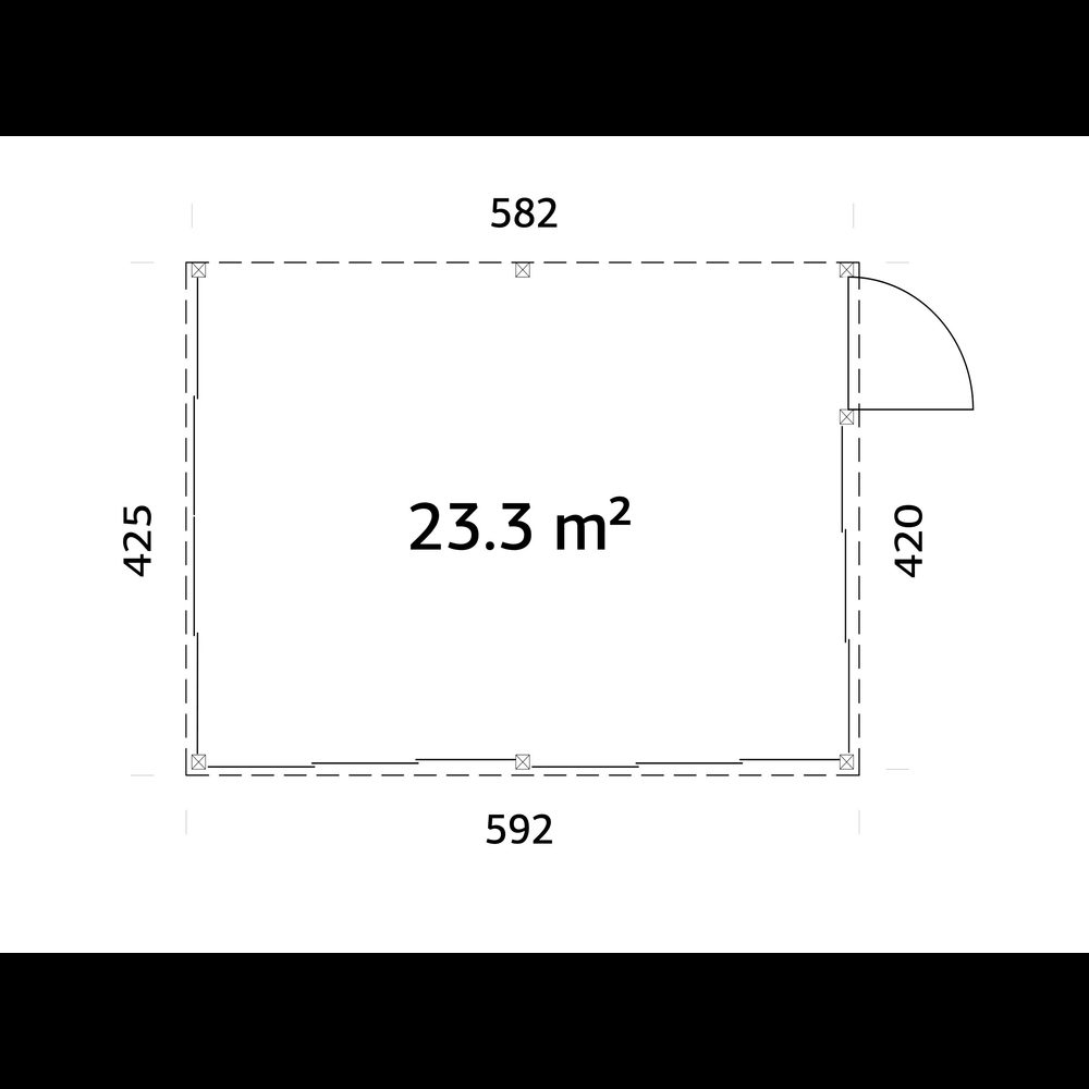 Uterum Palmako Lumi 24,5 m² (inv. 23,3 m²) Slide