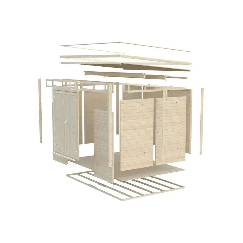 Förråd Palmako Elias 7,5 m² (inv. 7,3 m²)