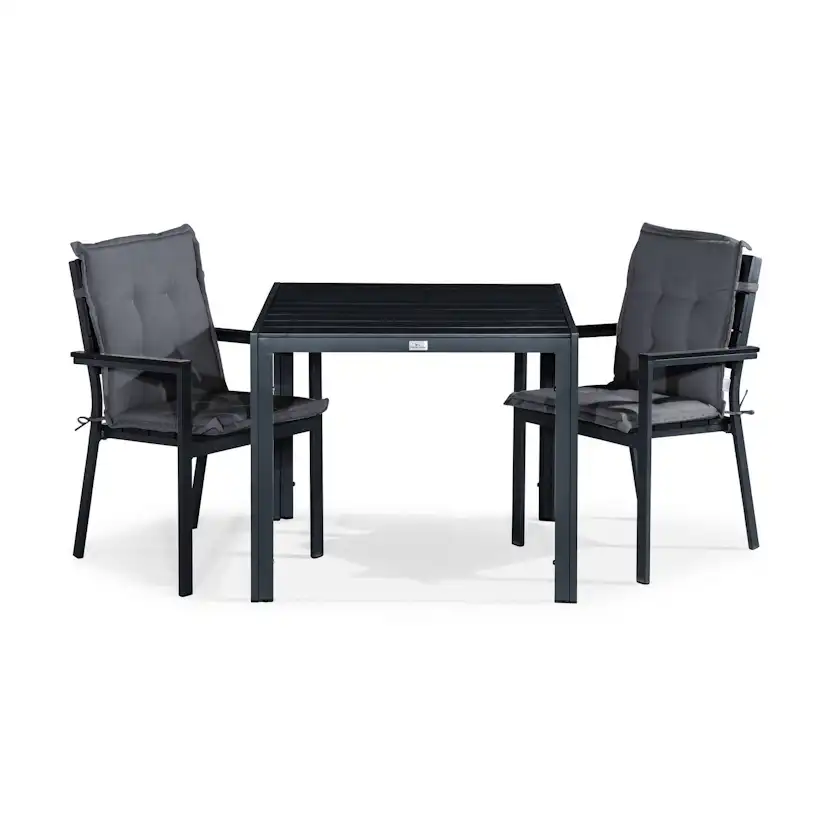 Matgrupp Comfort Garden Tunis Matgrupp Utomhus 90x90 med 2 Stapelstolar m Dyna