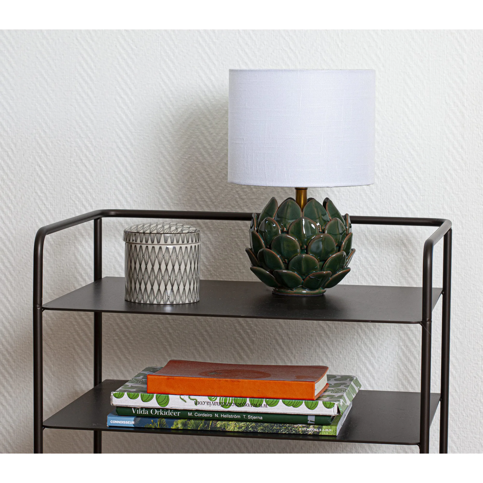Bordslampa Cottex Rosanna H30 cm Keramikfot med Linneskräm