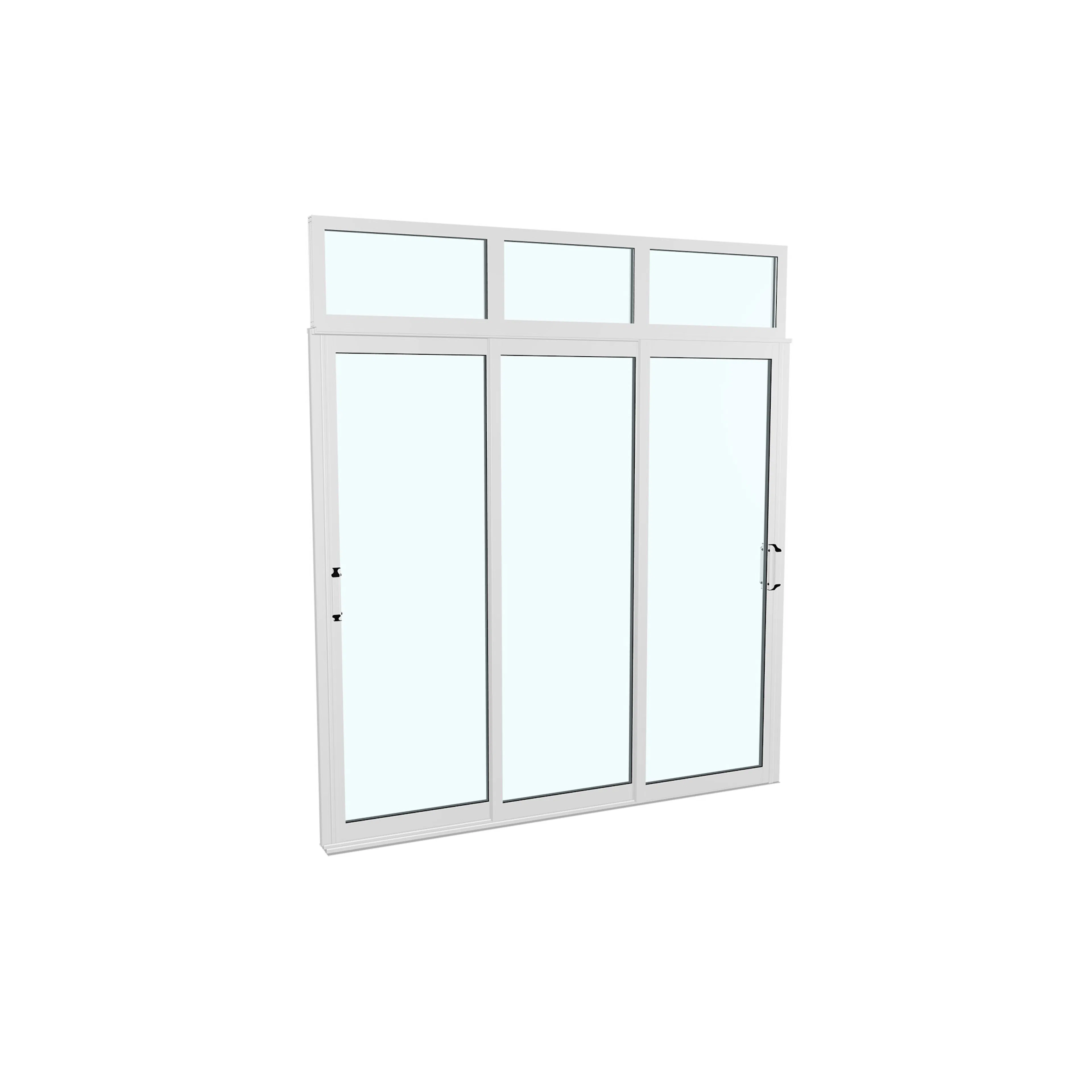 Dörrparti Robust m Överljus B2100xH2000+400mm-Vit Vår&höst B2100 x H2400, Vit