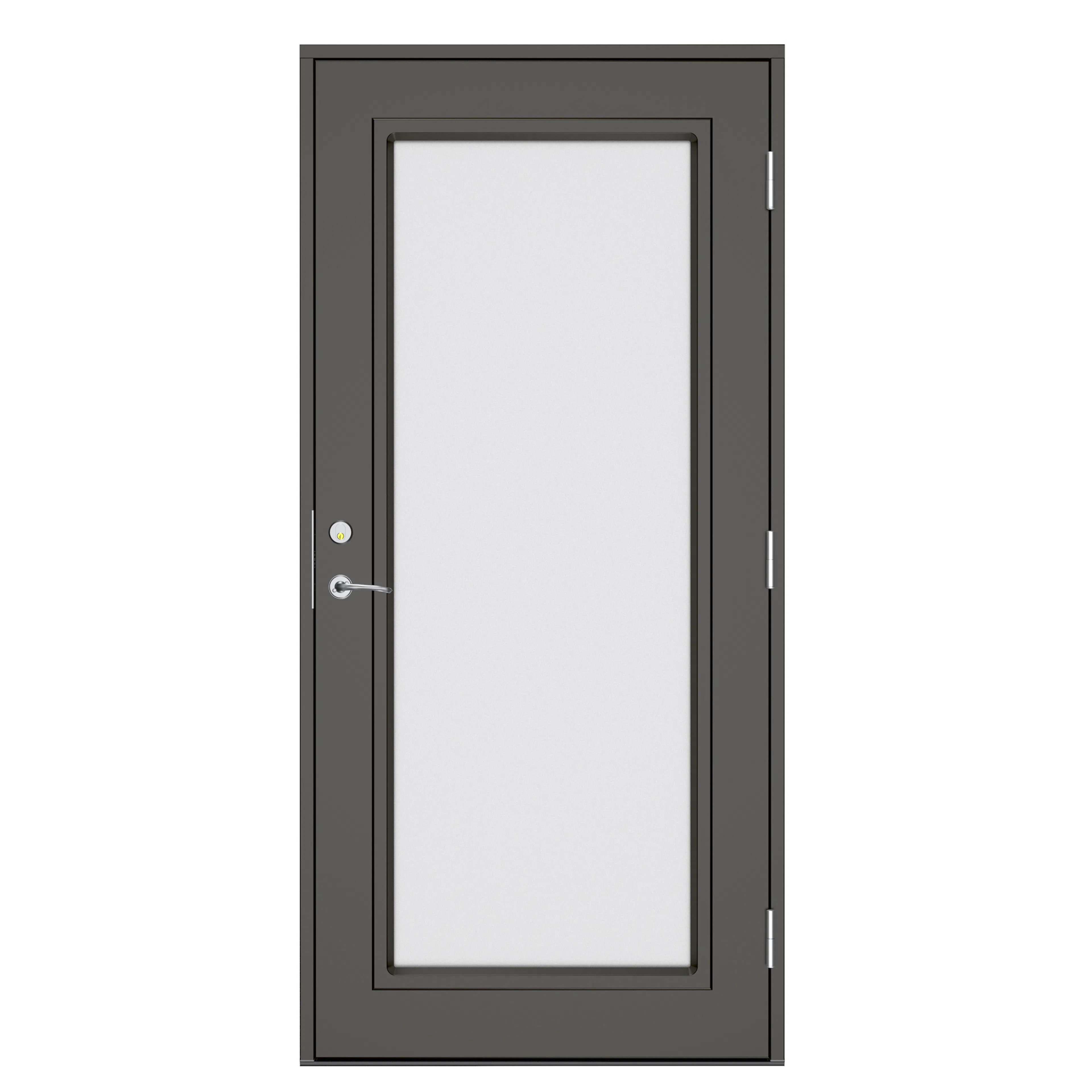 Ytterdörr Swedoor Clever-Line+ Sarek NCS-7000-N Mörkgrå 10x21, Höger