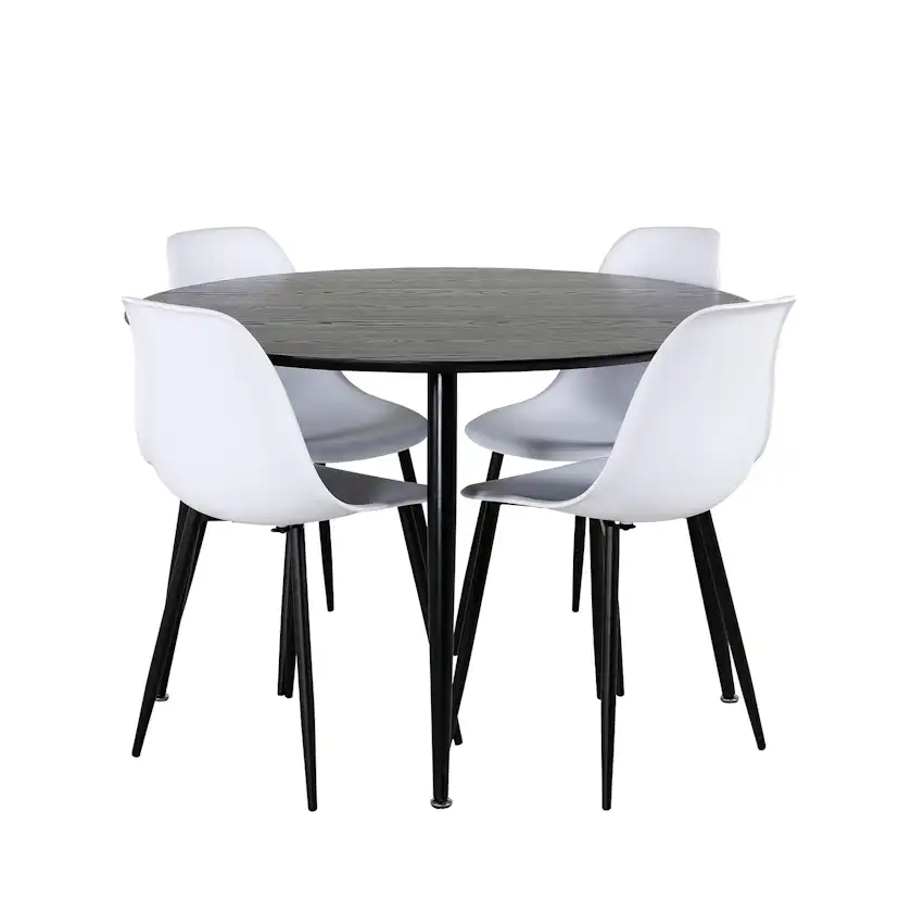 Matgrupp Venture Home Dipp med 4 Polar Plastic stolar