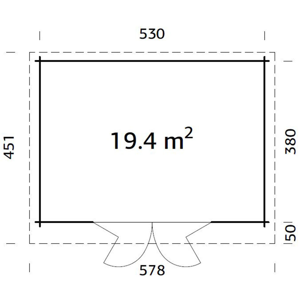 Stuga Palmako Lea 20,1 m2