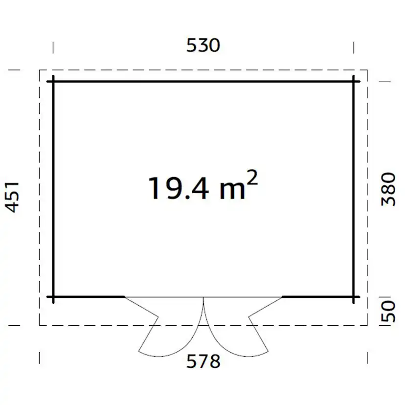 Stuga Palmako Lea 20,1 m2