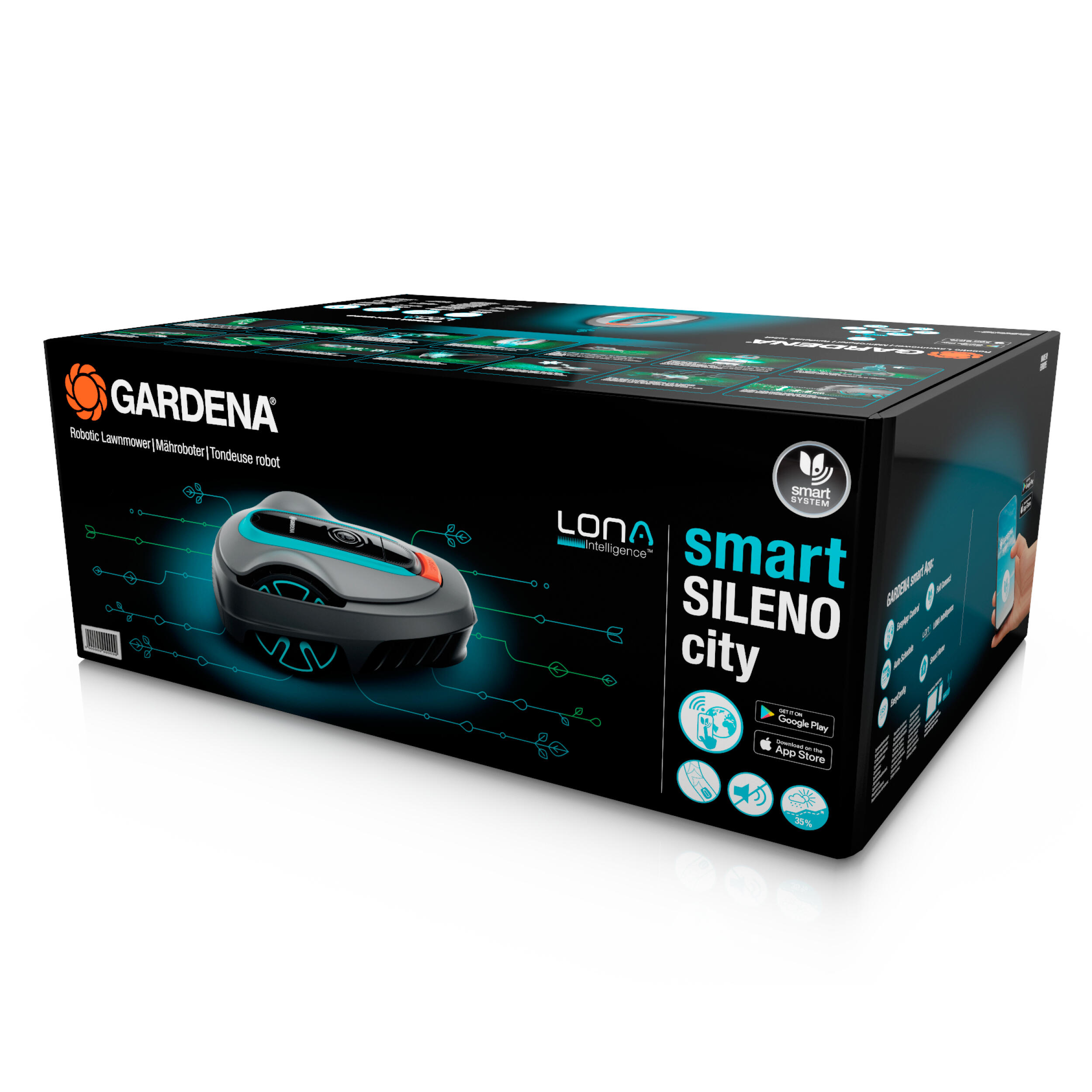 Robotgräsklippare Gardena Smart Sileno City 600 Lona