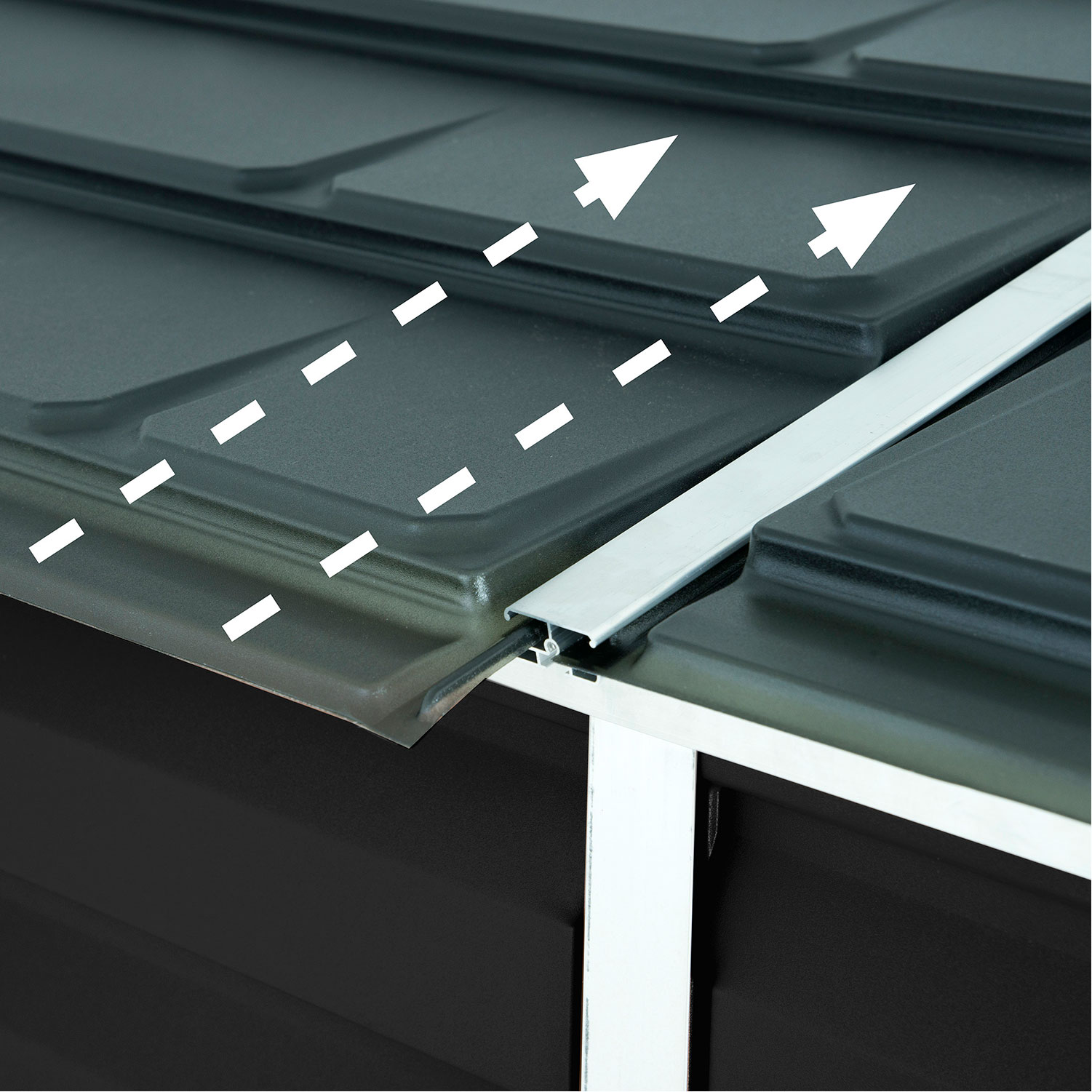 Skjul Canopia by Palram Skylight Pent 2,1 m² Vinklat Tak