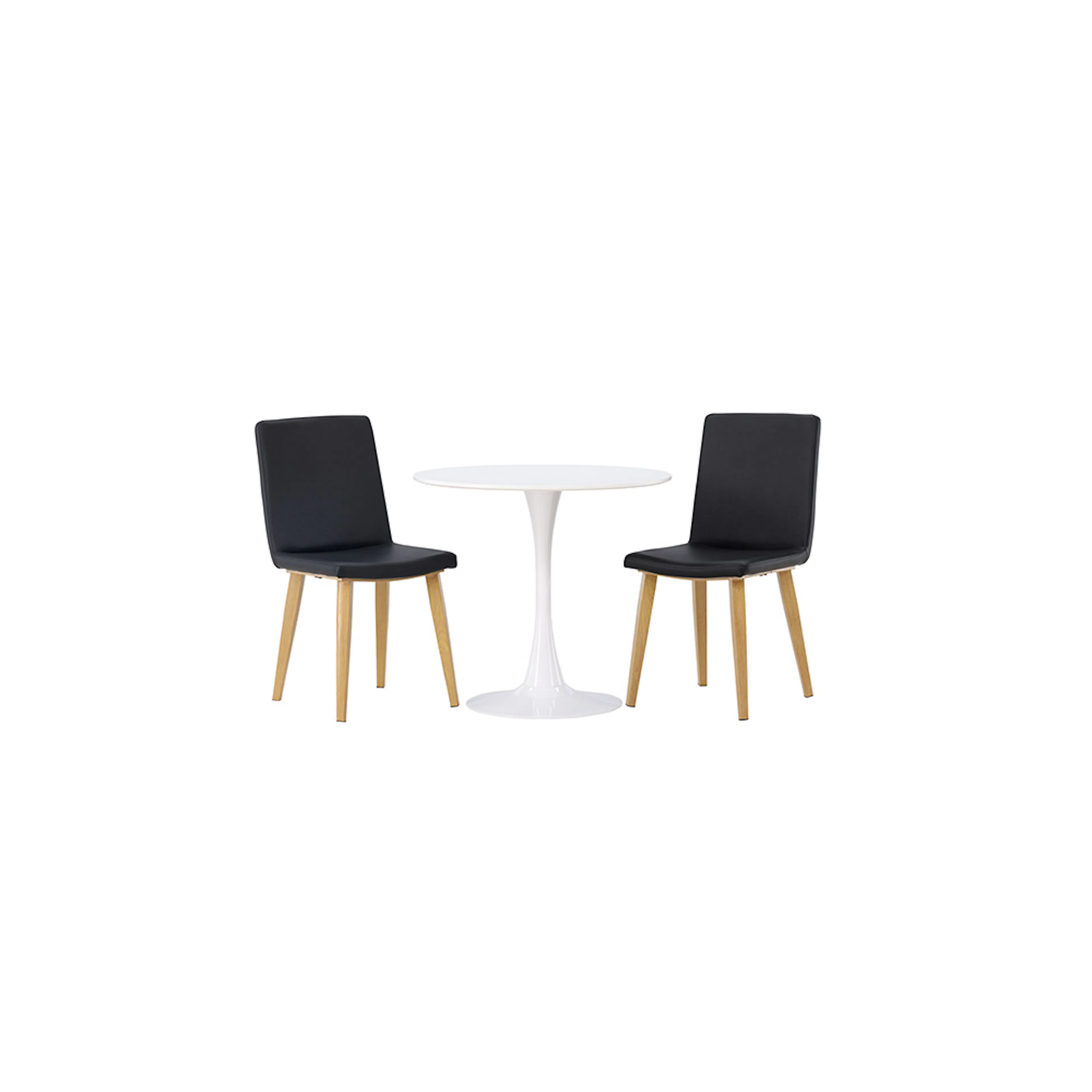 Matgrupp Venture Home Hamden Ø80 cm med 2 st Today stolar