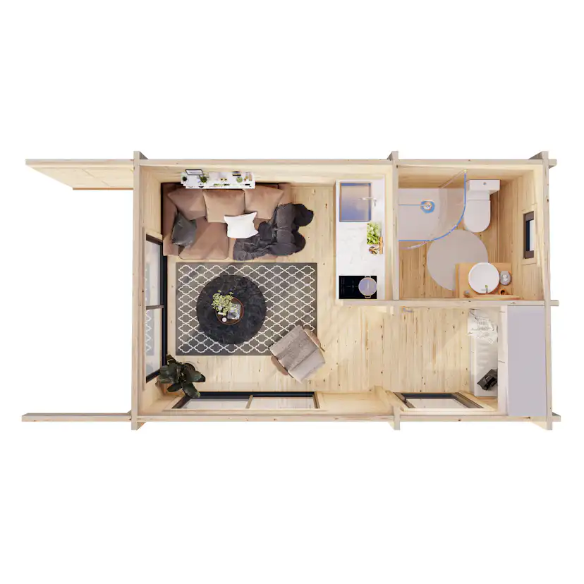 Trädgårdshus Palmako Cecilia 15,7 m2