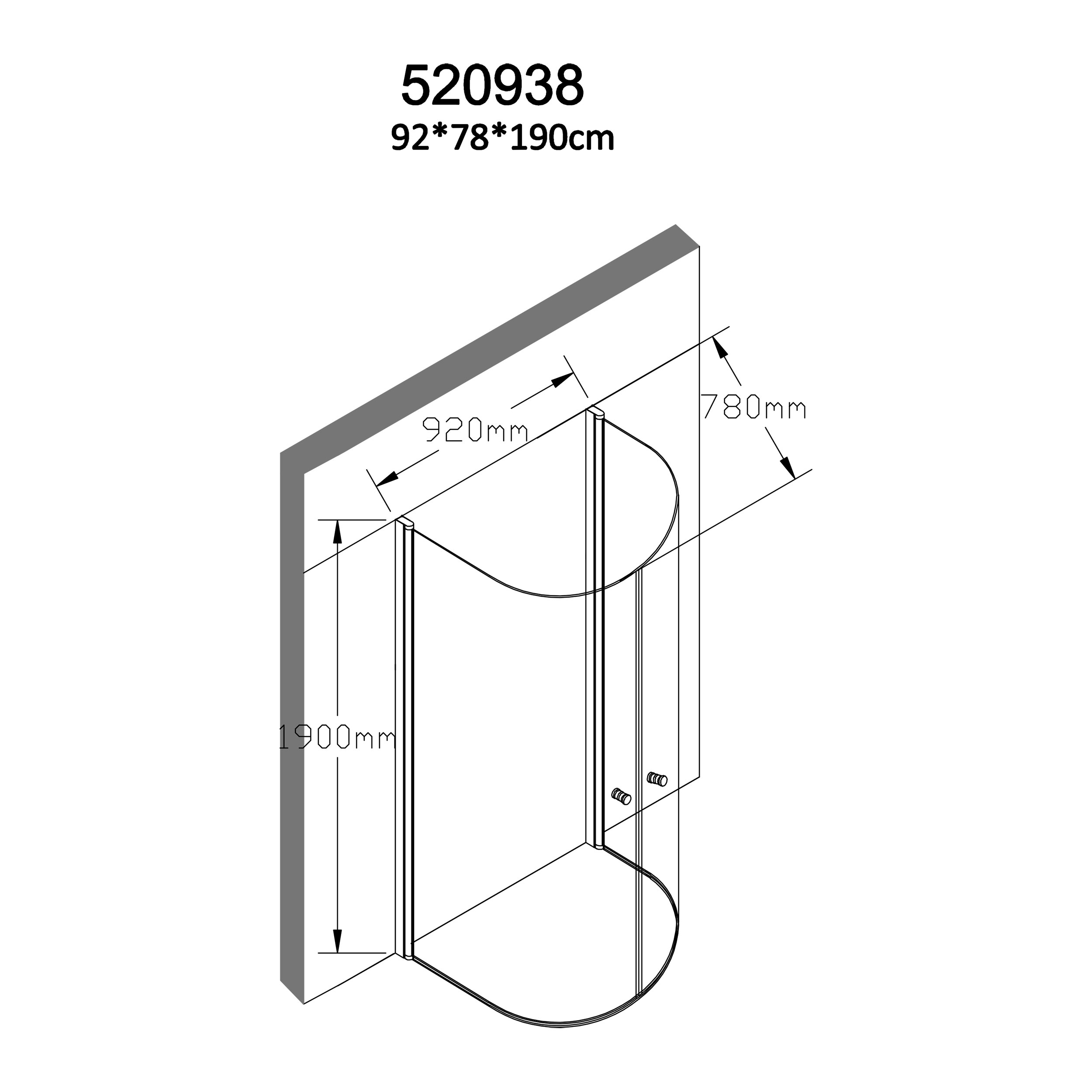 Duschhörna Bathlife Mitt Aluminium
