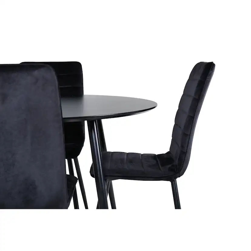 Matgrupp Venture Home Silvia med 4 Walerina Stolar Sammet