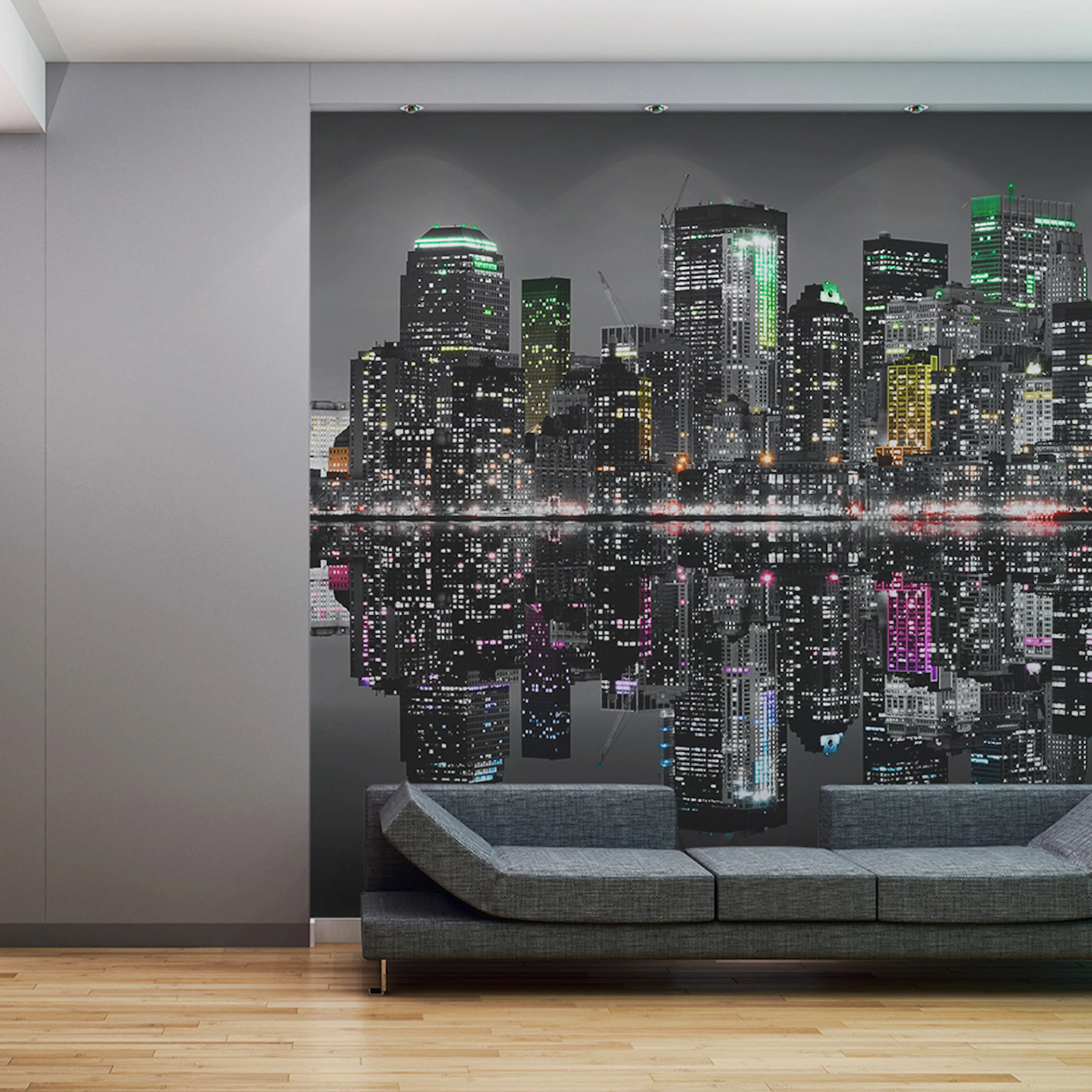 Fototapet XXL Arkiio NYC En plats där drömmar är gjorda av 550x270 cm